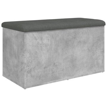 Vidaxl Klop za shranjevanje betonska siva 82x42x45 cm inženirski les