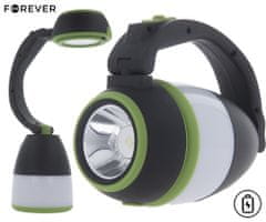 Forever MULTI večfunkcijska ročna LED svetilka, 3v1, 350 lum, 3 načini, polnilna baterija, IPX45, ročaj