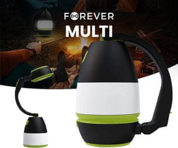 Forever MULTI - večfunkcijska 3v1 ročna LED svetilka
