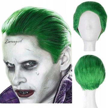 Korbi Peruka Joker Jared Leto - Kratki Slog Stilizacja