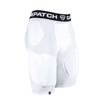 GamePatch PRO + Kompresijske kratke hlače s polno zaščito, bele