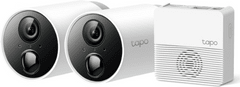 TP-Link Tapo C400S2 FHD zunanja Wi-Fi varnostna kamera - set 2 kamer + Smart Hub