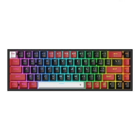 Redragon Castor K631 mehanska tipkovnica, RGB, žična/brezžična