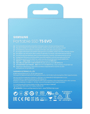 Samsung T5 Evo prenosni SSD, 8 TB, USB 3.2 Gen 1, črn (MU-PH8T0S/EU)