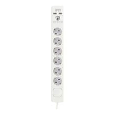 TM Electron Električna vtičnica - 6 vtičnic s stikalom TM Electron 230 V