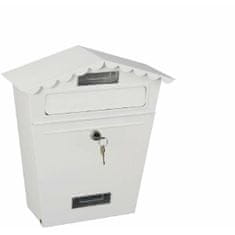 Edm Poštni nabiralnik EDM Steel White Classic (29,5 x 10,5 x 35,5 cm)