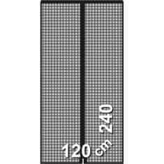 BigBuy Zavesa proti komarjem Schellenberg Doors Magnetic Fibreglass Anthracite (120 x 240 cm)