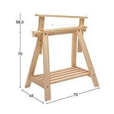 BigBuy Easel Astigarraga Architec Miza iz borovega lesa (70 x 45 x 70 cm)