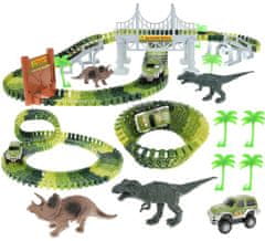Očka Nakupuje Avtomobilska steza Dino Park, 155 kosov