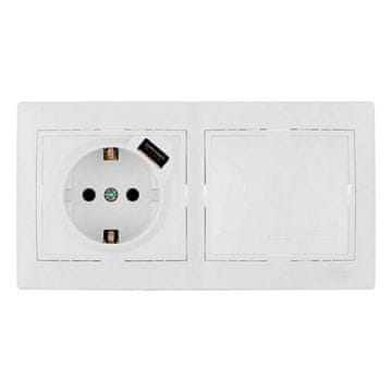 BigBuy Električni vtič Solera White 16 A Vgrajen, vgrajen