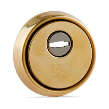 BigBuy Zaklepna plošča IFAM ES610L Golden Steel Brass Ø 64 mm