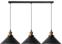 Toolight PORTO 3CP viseča stropna svetilka črna