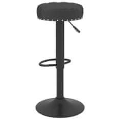 Vidaxl Barski stolčki 2 kosa črn žamet