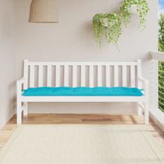 Vidaxl Blazina za vrtno klop turkizna 180x50x7 cm oxford tkanina