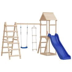 Vidaxl Gugalnica z lestvijo iz vrvi 2 kosa modra 37x15 cm PE