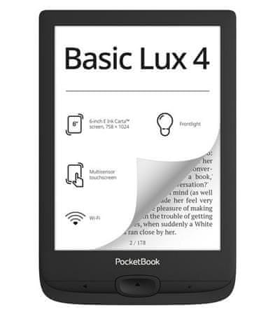 PocketBook 618 BASIC LUX 4 ČRNILO ČRNO, ČRNA