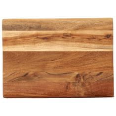 Vidaxl Deska za rezanje 35x25x2,5 cm trden akacijev les