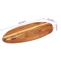Vidaxl Deska za rezanje 50x25x2,5 cm trden akacijev les