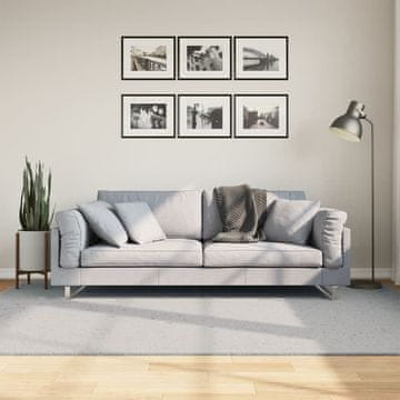 Vidaxl vidaXL HUARTE Preproga, nizek vlak, siva, 160x230 cm