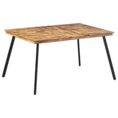 Vidaxl Jedilna miza 148x97x76 cm trdna tikovina