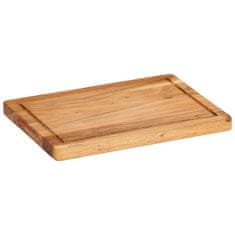 Vidaxl Deska za rezanje 35x25x2,5 cm trden akacijev les