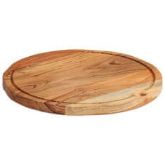 Vidaxl Deska za rezanje Ø40x2,5 cm trden akacijev les