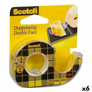 Scotch Dvostranski trak Scotch 12 mm x 6 m (6 enot)