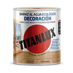 BigBuy Lak na vodni osnovi Titanlux m21100034 750 ml Brezbarvni satenski zaključek