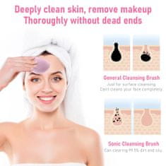 Smart Plus mini električni čopič za čiščenje obraza silikonski sonični čistilec obraza deep pore cleaning skin massager face cleansing brush device