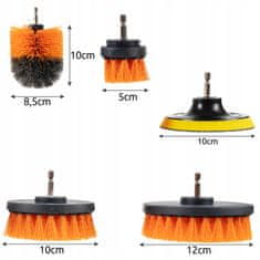 BIGSTREN 22 delni set HEX čistilnih krtač in 100mm velcro disk za poliranje