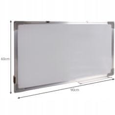 Kruzzel Magnetna tabla briši piši 60x90cm + markerji magneti in gobica