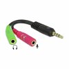 adapter AVDIO Jack 3,5M 4-pin-2x 3,5Ž stereo OMTP 65344