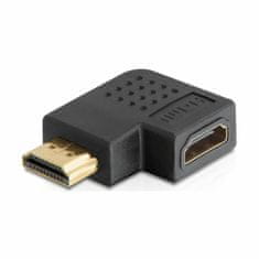 Delock adapter HDMI M - HDMI Ž 19-pin kotni desni 65076