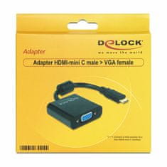 Delock adapter HDMI-C Mini M - VGA Ž 65514