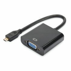 Digitus adapter HDMI-D Mikro M-VGA Ž 10cm AK-330500-000-S