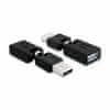 adapter USB-A M-USB-A Ž pregibni 180°/360° 65260