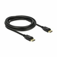 Delock kabel DisplayPort 3m 4K 60Hz črn 83807