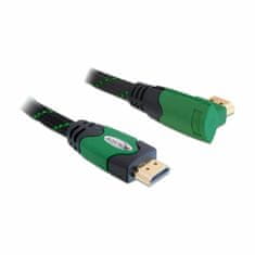 Delock kabel HDMI kotni 4K zelen 1m 82951