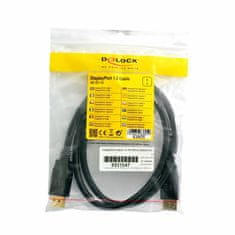 Delock kabel DisplayPort 1m 4K 60Hz črn 83805