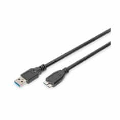 Digitus kabel USB 3.0 A-B mikro 1m črn