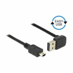 Delock kabel USB A kotni-B mini EASY 1m obojestranski 83543