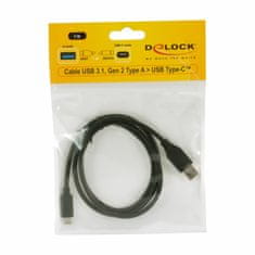 Delock kabel USB 3.1 A-C 1m črn 83870