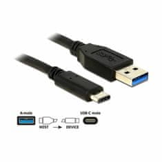 Delock kabel USB 3.1 A-C 0,5m črn 83869