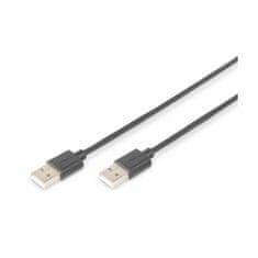 Digitus kabel USB A-A 1m črn dvojno oklopljen