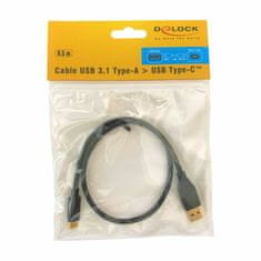 Delock kabel USB 3.1 A-C 0,5m črn 83869