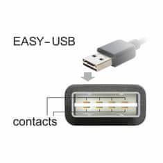 Delock kabel USB A kotni-B mini EASY 1m obojestranski 83543