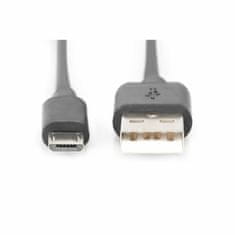 Digitus kabel USB A-B mikro 1m dvojno oklopljen črn