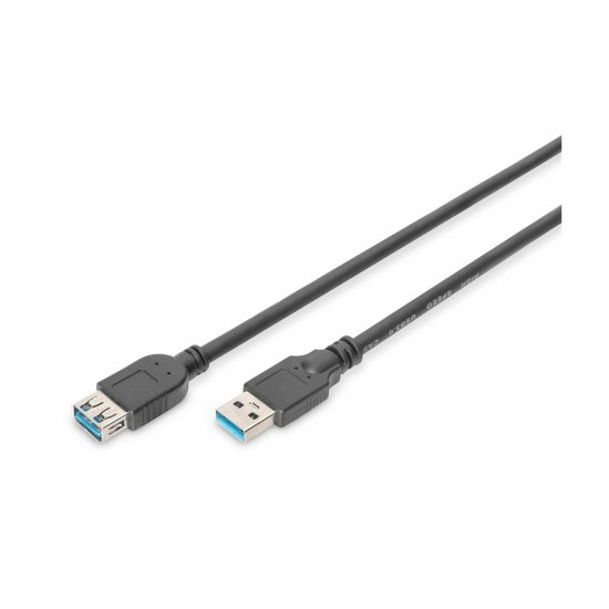 Digitus podaljšek USB 3.0 A-A 1,8m črn