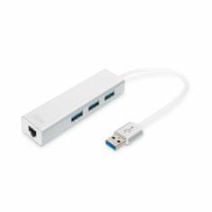 Digitus pretvornik USB 3.0-Mrežni UTP Giga+Hub USB DA-70250-1