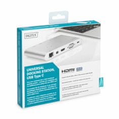 Digitus priklopna postaja USB 3.1 TipC 11-port 4K bela DA-70861